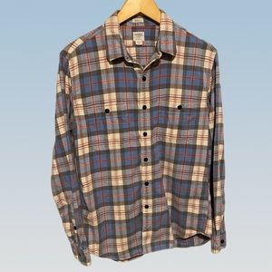 J CREW Men’s Plaid Flannel Tailored Fit